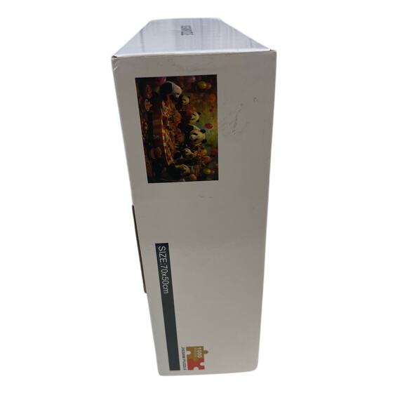 1000 Piece Pandas Partying Around Table 27.5" by 19.5" Colorful Jigsaw Puzzle - Picture 3 of 3